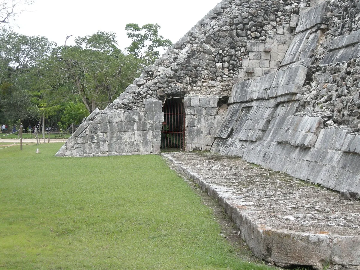 Entrance gate where official Chichen Itza tickets are checked in Yucatan, Mexico