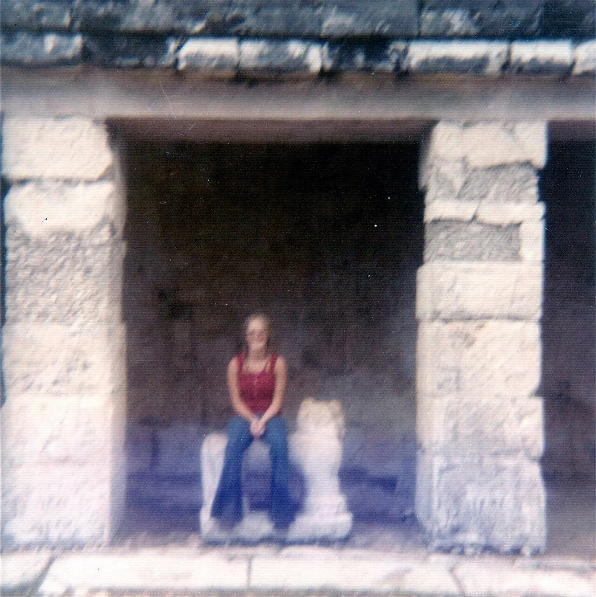 Jaguar throne detail photographed inside El Castillo, related to the archaeology official Chichen Itza tickets fund, Yucatan, Mexico